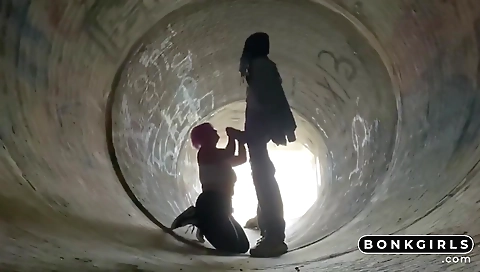 Big cock milf enjoys outdoor sex with a big black dick