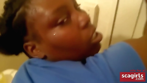 Black milf with big booty gets banged in doggy style