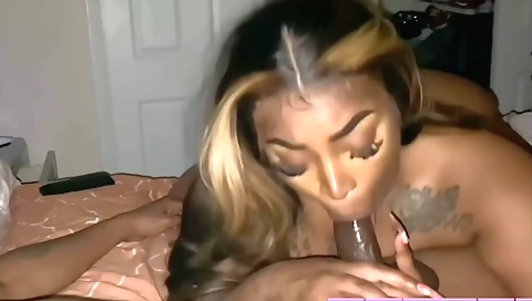 Ebony amateur brunette gets creampied after hardcore sex