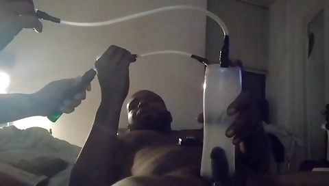 Ebony girl with a hairy pussy fucked in amateur webcam video