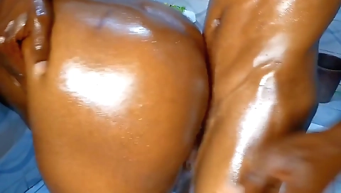 Black brunette with big ass and big tits gets fucked