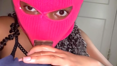 Ebony teen is ready to satisfy her big cock in a big creampie