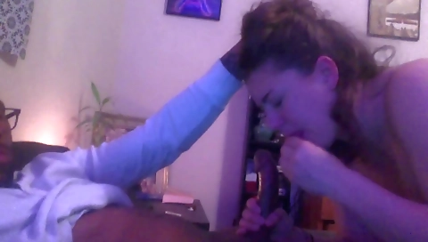 Amateur anal video with a deepthroat action and an ebony milf