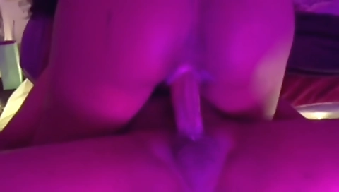 Sexy black girl with big ass getting cum in her pussy