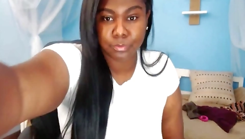 Chubby Black Girl Shows Her Big Boobs And Huge Areolas