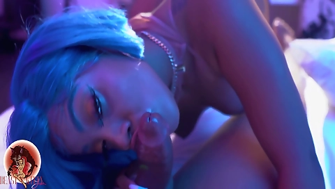 Ebony babe 18+ dicked by a big-banged bbc in a POV video