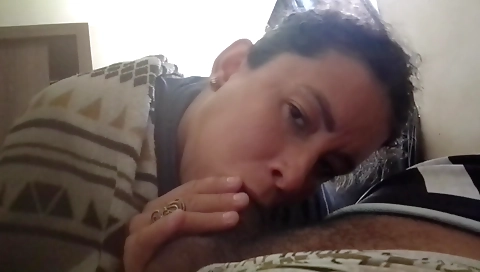 Ebony babe with natural tits enjoys a big black cock